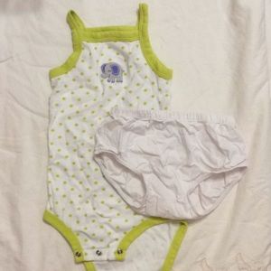 Carters elephant onesie set